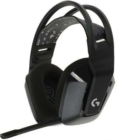 Наушники с микрофоном Logitech G733 Lightspeed черный мониторные Radio оголовье (981-000864)