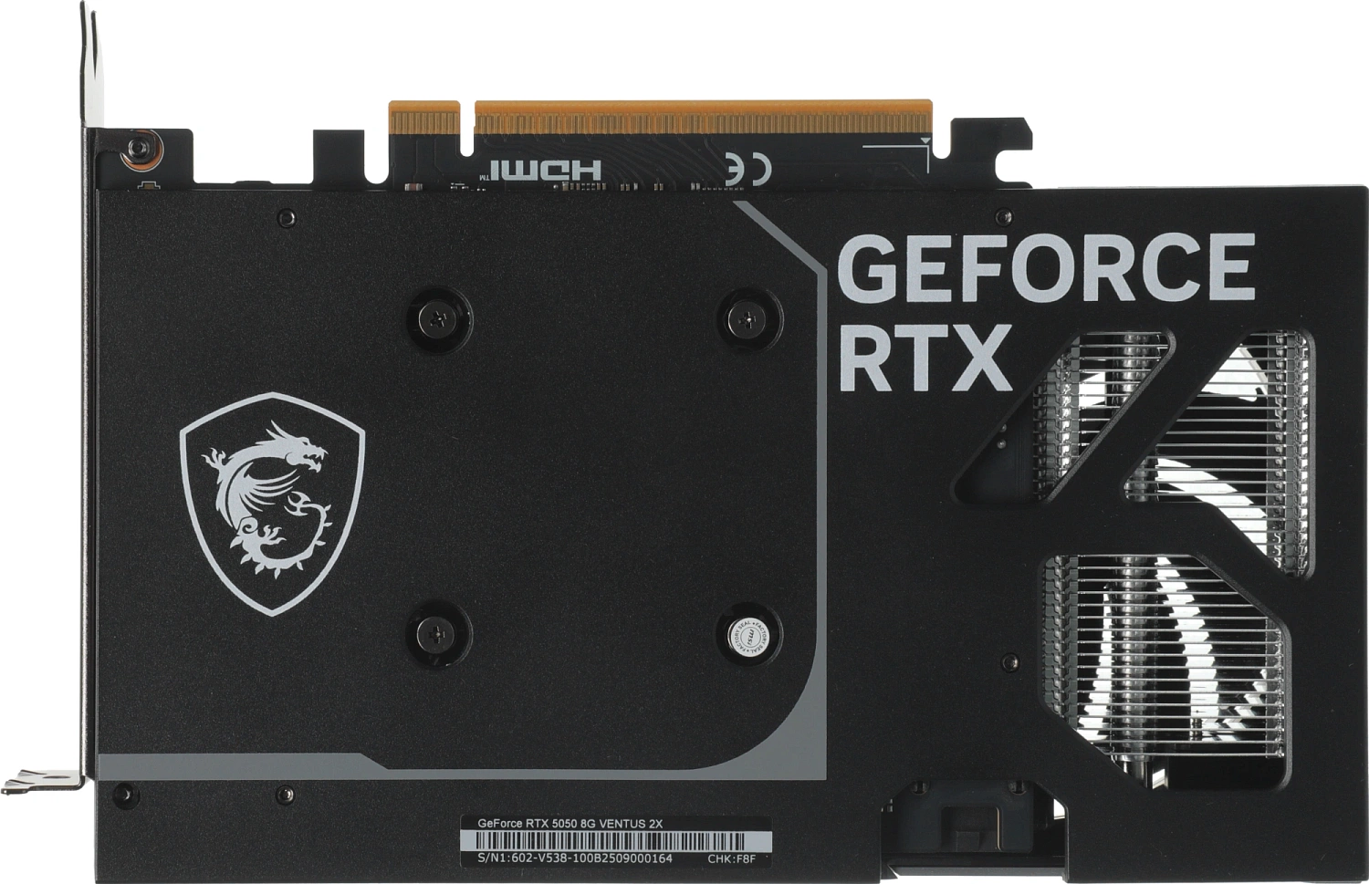 Видеокарта MSI RTX5050 VENTUS 2X 8GB GDDR6 128bit 3xDP HDMI 2FAN RTL