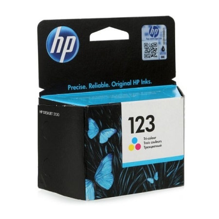 Картридж струйный HP 123 F6V16AE (срок до 09/2023) многоцветный (100стр.) для HP DJ 2130/2620/2630/2632/3639