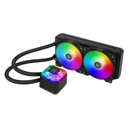 SST-IG240P-ARGB 240mm high-performance ARGB AIO liquid cooler with 2x120mm ARGB fan,Compatible with Intel LGA 115X/1366/1200/2011/2066 and AMD sTRX4/TR4/AM4/AM3/AM2/FM2/FM1 sockets (811192) {6}