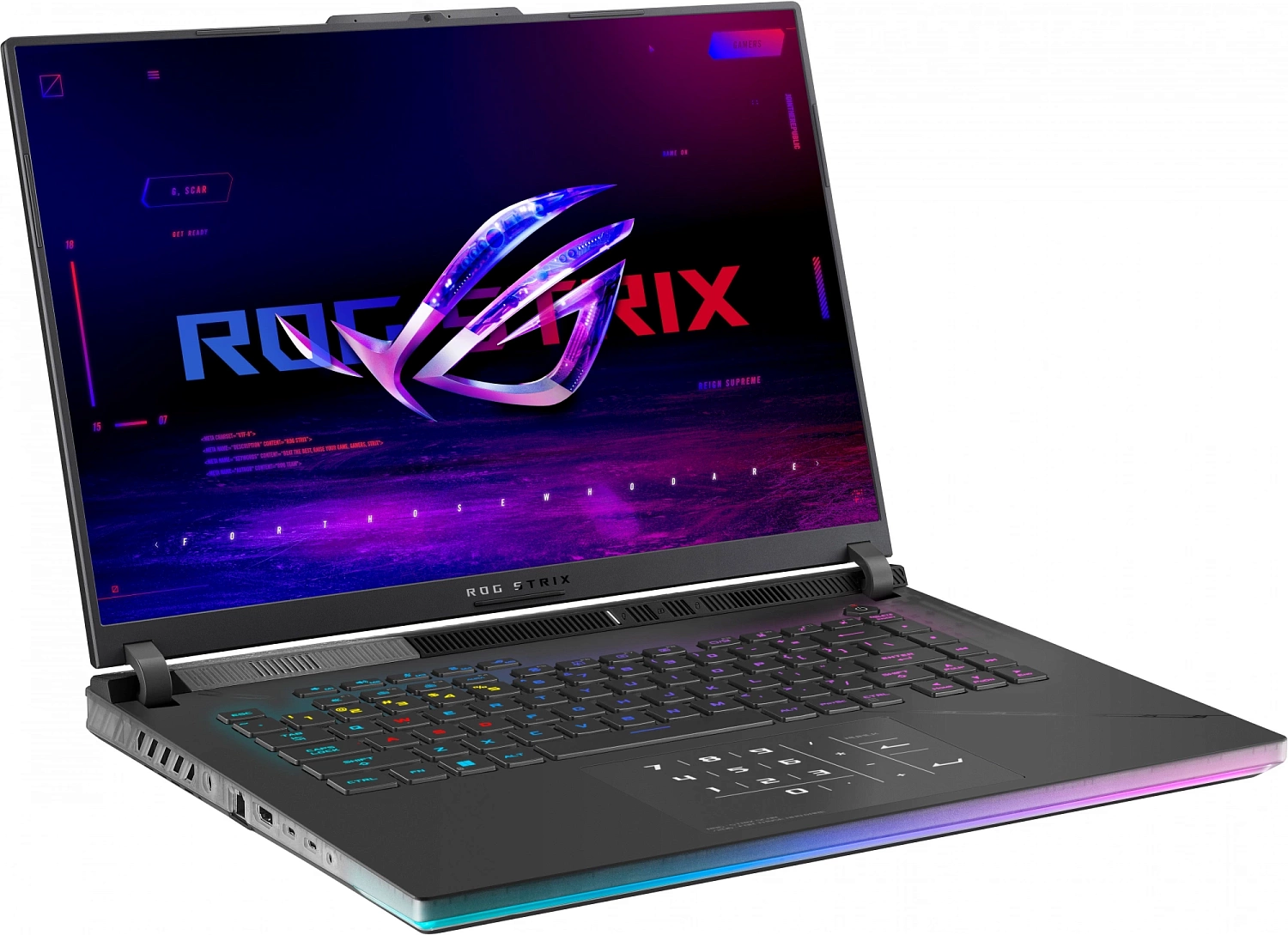 Ноутбук Asus ROG Strix G634JZR-RA100W Core i9 14900HX 32Gb SSD1Tb NVIDIA GeForce RTX4080 12Gb 16" IPS WQXGA (2560x1600) noOS black WiFi BT Cam (90NR0IC2-M004C0)