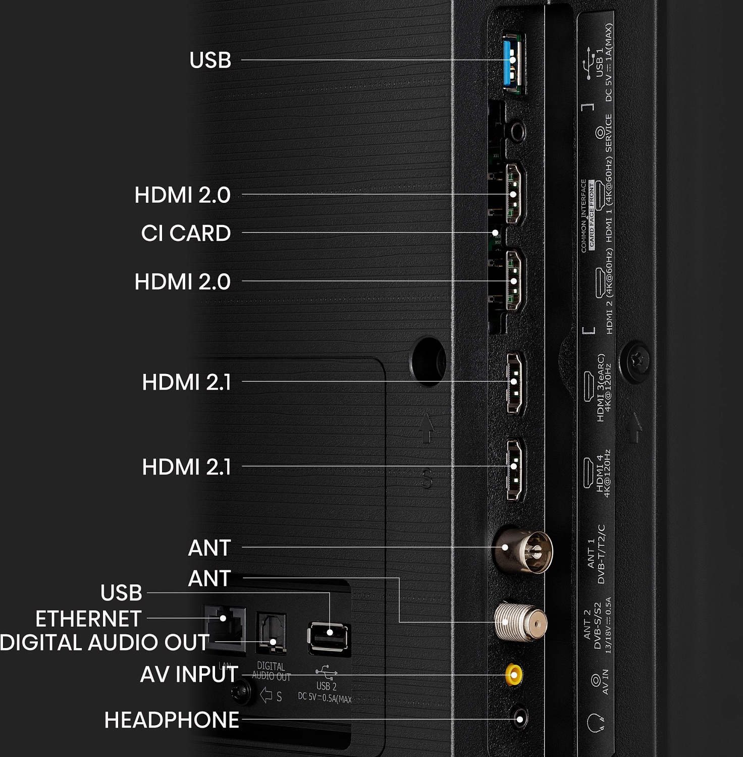 Телевизор QLED Hisense 65" 65U7KQ черный/черный 4K Ultra HD 120Hz DVB-T DVB-T2 DVB-C DVB-S DVB-S2 USB WiFi Smart TV (RUS)