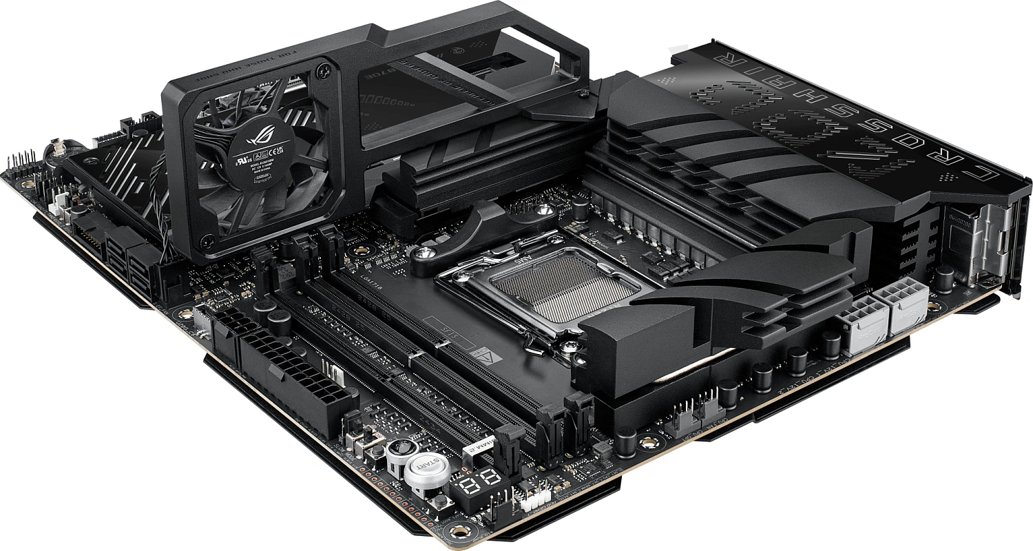 Материнская плата ASUS ROG CROSSHAIR X870E APEX, AM5, X870E, 4*DDR5, 4*SATA, 5*M.2,  8*USB 3.2, 2*Type-C, 2*USB4, 6*PCIx16, 1xPCIe 4, 1xPCIe, ATX; 90MB1KR0-M0EAY0