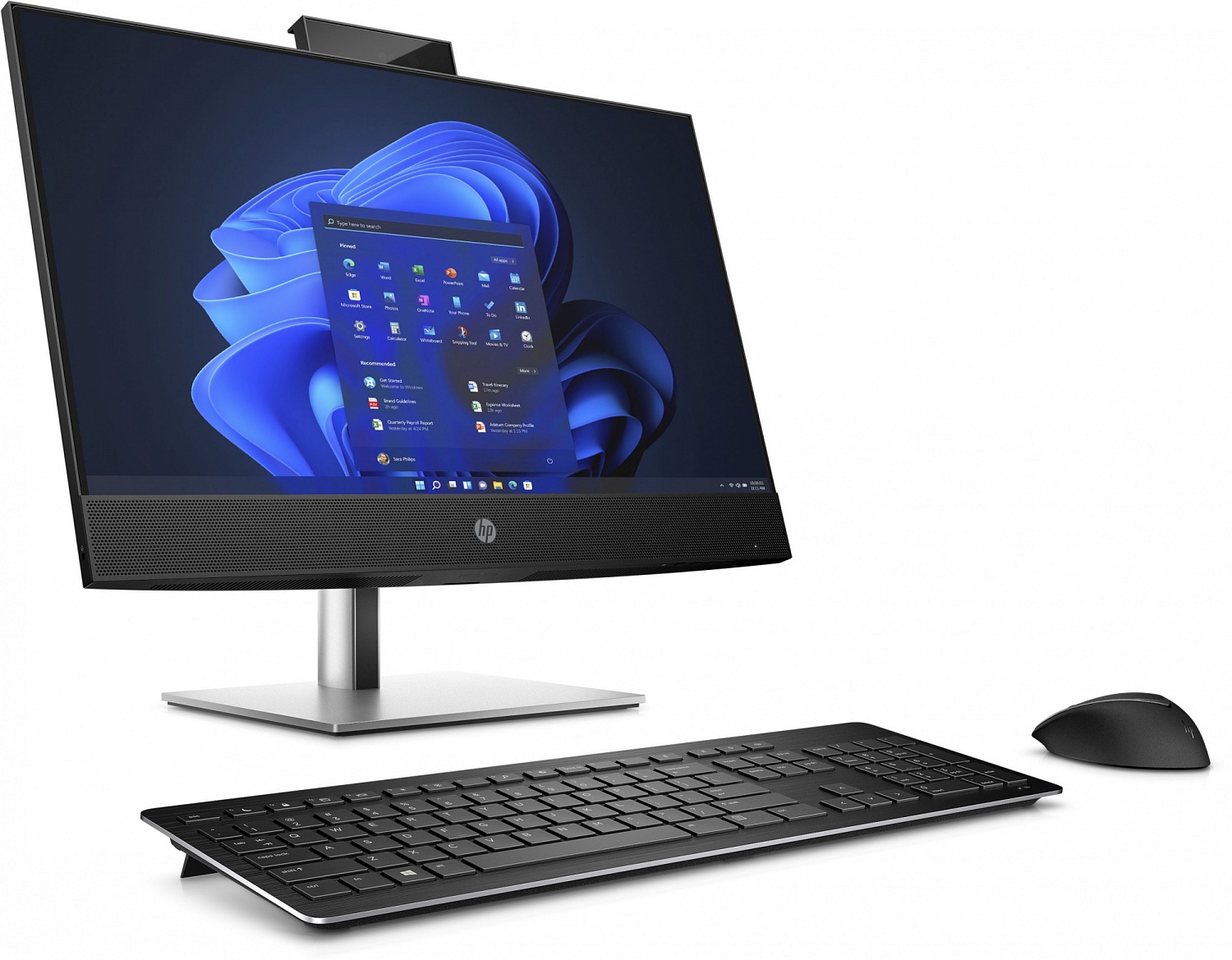 Моноблок HP ProOne 440 G9 23.8" Full HD i7 12700T (1.4) 16Gb SSD512Gb UHDG 770 Windows 11 Professional 64 GbitEth WiFi BT 120W клавиатура мышь черный 1920x1080