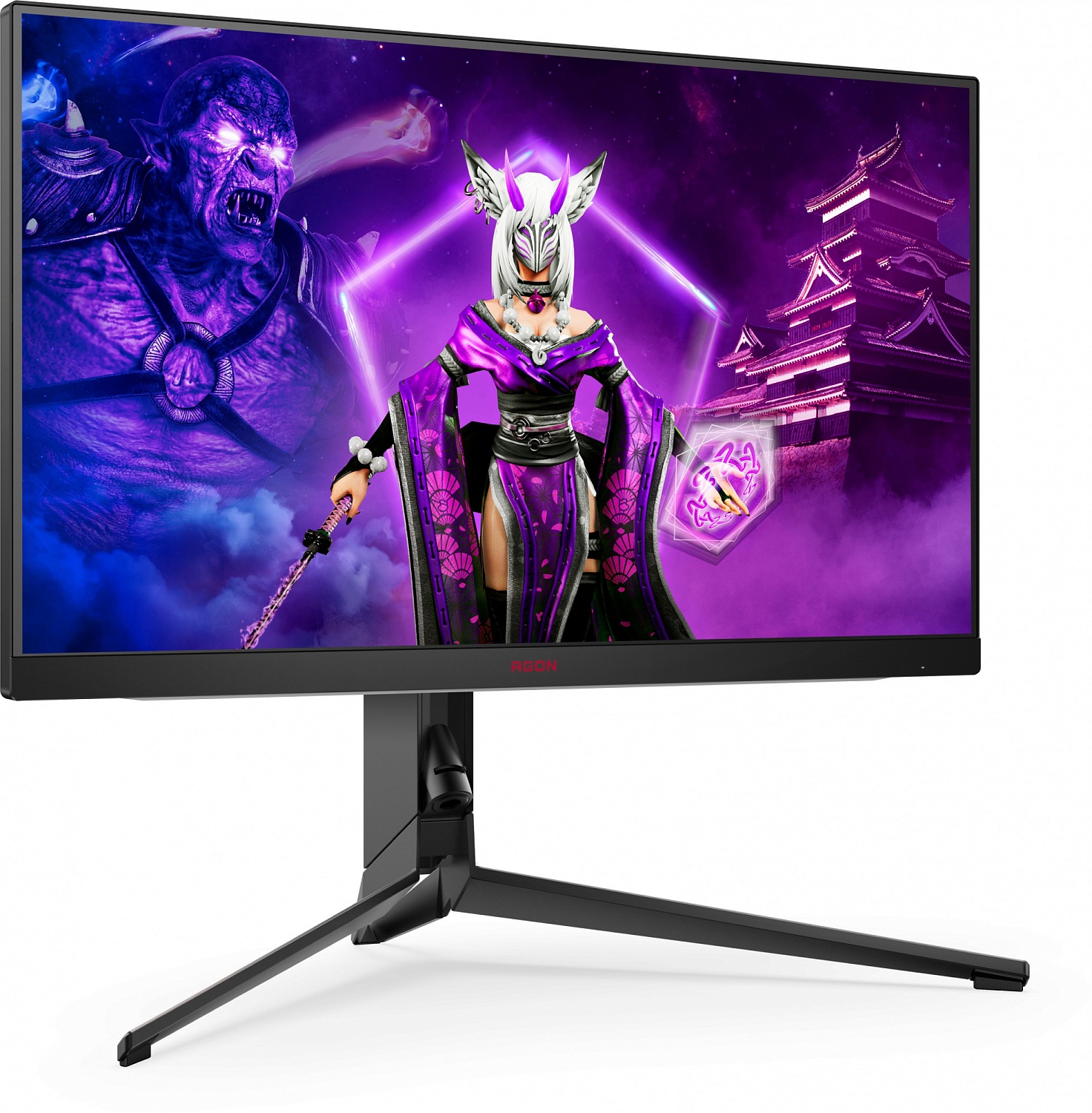 Монитор AOC 27" Agon Pro AG274QZM черный/красный IPS LED 1ms 16:9 HDMI M/M матовая HAS Piv 750cd 178гр/178гр 2560x1440 240Hz G-Sync FreeSync Premium DP 2K USB 7.5кг
