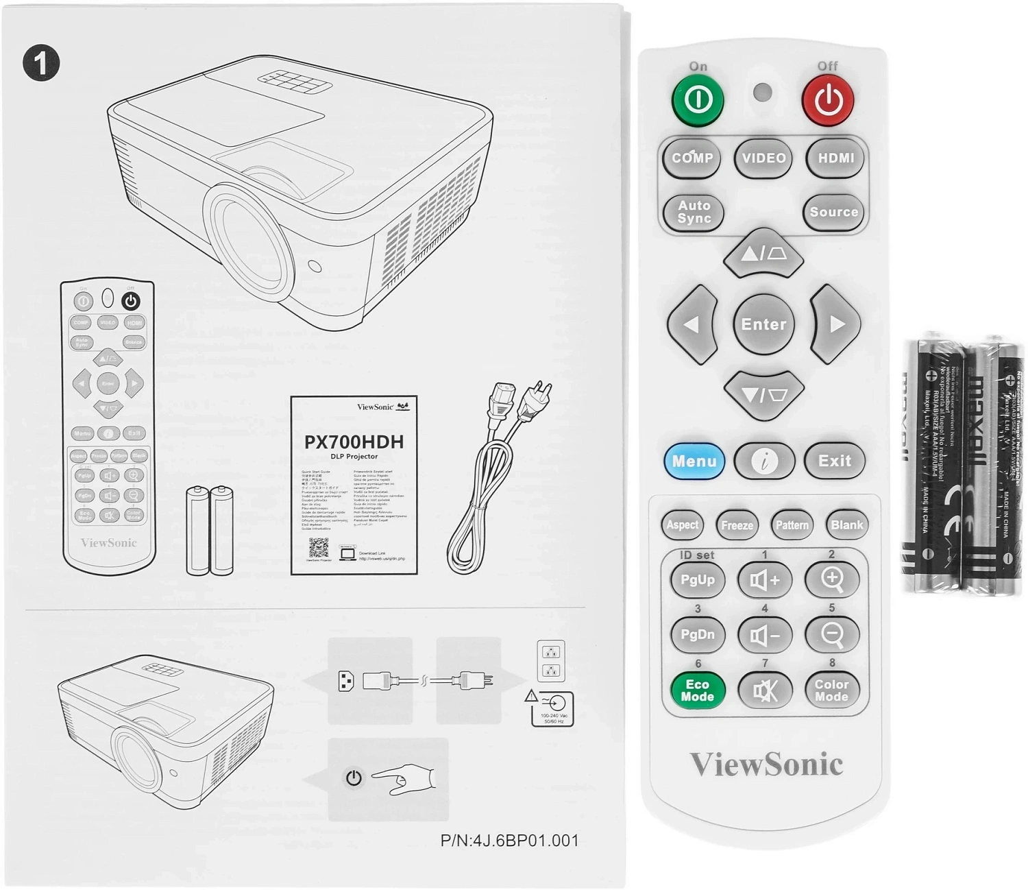 Проектор ViewSonic PX700HDH DLP 3700Lm LS (1920x1080) 22000:1 ресурс лампы:20000часов 2xHDMI 2.4кг