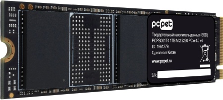 Накопитель SSD PC Pet PCIe 4.0 x4 1TB PCPS001T4 M.2 2280 OEM