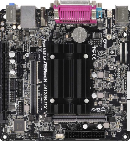 Материнская плата Asrock J4125B-ITX 2xDDR4 mini-ITX AC`97 8ch(7.1) GbLAN+VGA+HDMI