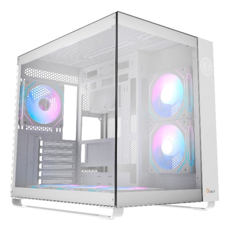 Корпус Case Ocypus Iota C70 WH ARGB ATX win / white / 6 ARGB fans / no PSU /Tempered Glass
