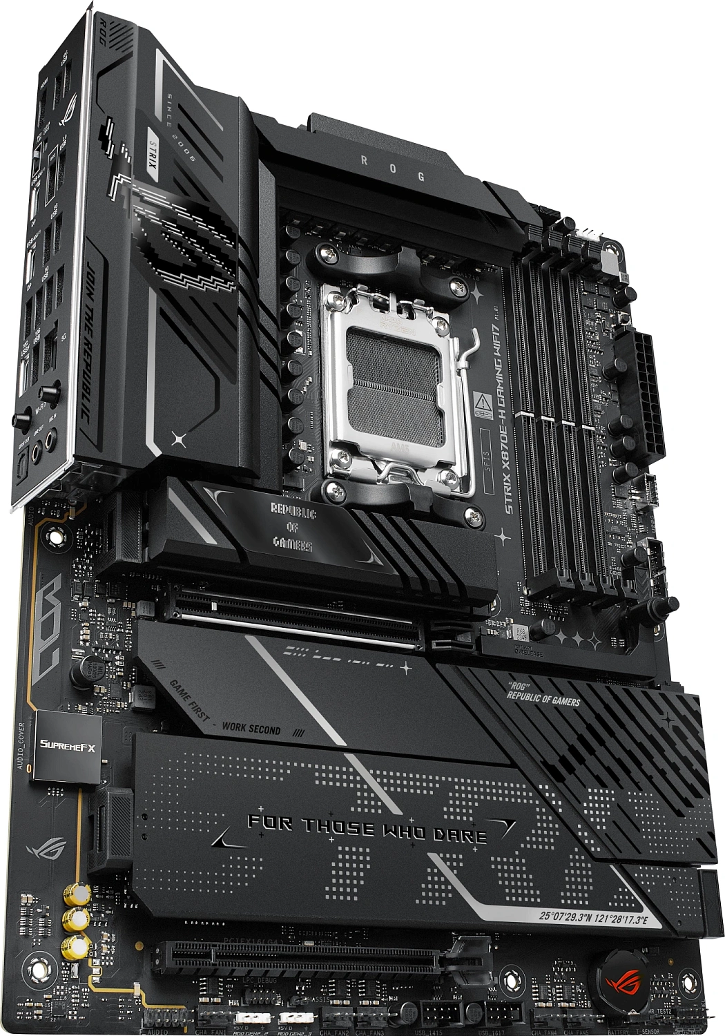 Материнская плата Asus ROG STRIX X870E-H GAMING WIFI7 SocketAM5 AMD X870E 4xDDR5 ATX AC`97 8ch(7.1) 5Gigabit RAID+HDMI