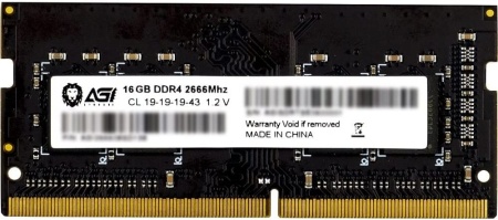 Память DDR4 16Gb 2666MHz AGi AGI266616SD138 SD138 RTL PC4-21300 CL19 SO-DIMM 260-pin 1.2В Ret