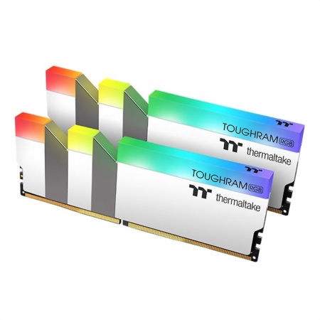 16GB Thermaltake DDR4 4000 DIMM TOUGHRAM RGB White Gaming Memory R022D408GX2-4000C19A Non-ECC, R022D408GX2-4000C19A CL19, 1.35V, Heat Shield, XMP 2.0, Kit (2x8GB), RTL (524735)