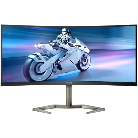 Монитор 34" PHILIPS 34M1C5500 (00/01) Black VA, изогнутый, 3440x1440, 165Hz, 1 ms, 178°/178°, 300 cd/m, 3000:1, +2xHDMI 2.0, +2xDisplayPort 1.4, +4xUSB 3.2, +MM, +регулировка по высоте