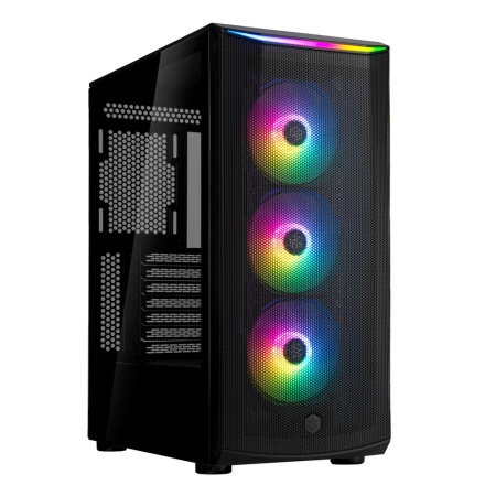 G41FA512ZBG0020 High airflow ATX mid-tower chassis with dual radiator support and ARGB lighting High airflow ATX mid-tower chassis with dual radiator support and ARGB lighting