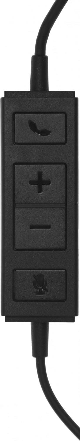 Наушники с микрофоном Logitech H570e черный 1.9м накладные USB оголовье (981-000575)