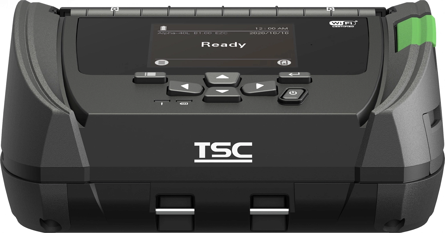 Мобильный принтер TSC Alpha 40L, DT, 4"/104mm, WiFi + Bluetooth Combo + Peeler, 127mm/sec, mobile printer