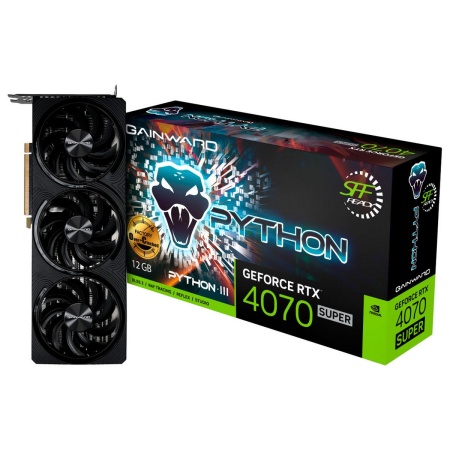 Видеокарта Gainward RTX4070 SUPER PYTHON III OC 12GB GDDR6X 192bit 3xDP HDMI 3FAN RTL