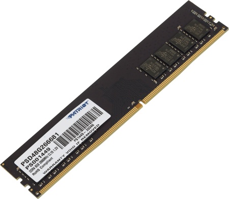 Память DDR4 8Gb 2666MHz Patriot PSD48G266681 Signature RTL PC4-21300 CL19 DIMM 288-pin 1.2В single rank Ret