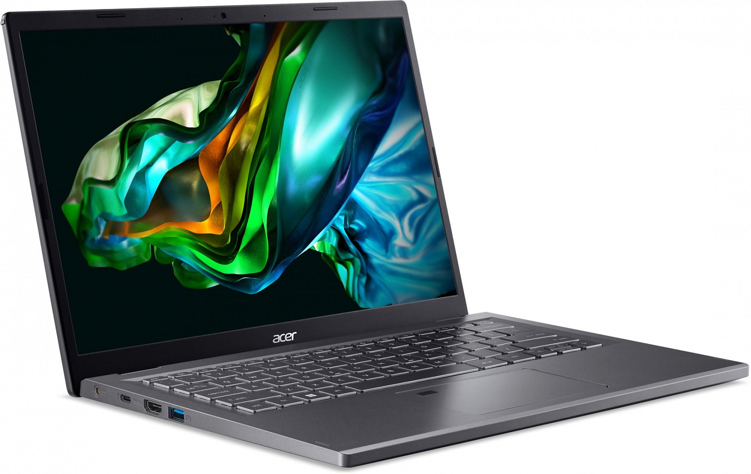 Ноутбук Acer Aspire 5 A514-56M-52QS Core i5 1335U 16Gb SSD512Gb Intel Iris Xe graphics 14" IPS WUXGA (1920x1200) noOS black WiFi BT Cam (NX.KH6CD.003)