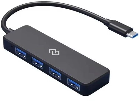 Разветвитель USB-C Digma DHUB-4USB-C-2.0 4порт. черный