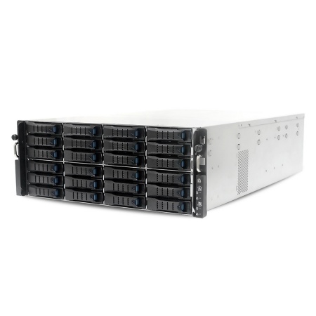 HA401-VG_XP1-A401VG02 HA401-VG, 4U 24-bay storage server,24x SATA/SAS hot-swap 3.5"/2.5" universal bay, 2x canister,4x9mm 2.5" internal bay, 12G expander board with 2x SFF- 8643, 2x SFF 8644, 1300W 1+1 redundant power supply, 4x 6056 fans, 1U heatsink,BB