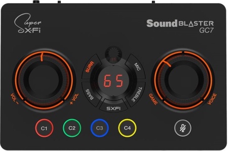 Звуковая карта Creative USB Sound BlasterX GC7 (Super X-Fi Ultra DSP) 7.1 Ret