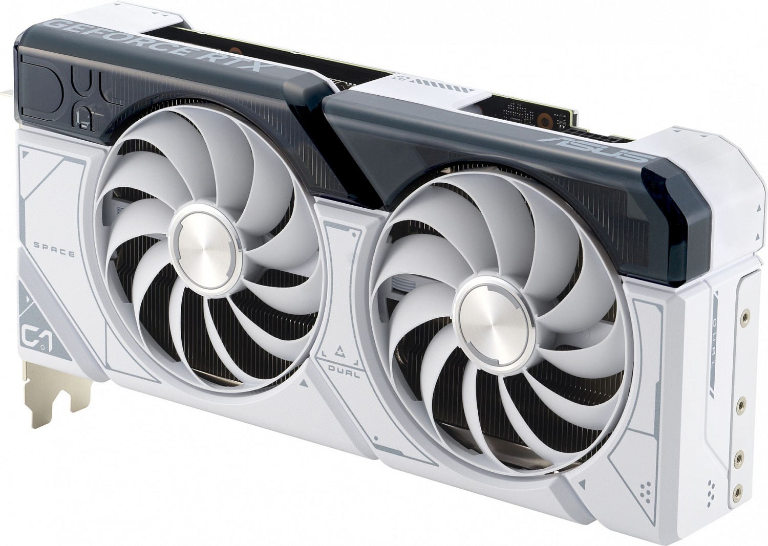Видеокарта Asus PCI-E 4.0 DUAL-RTX4070S-O12G-WHITE NVIDIA GeForce RTX 4070 Super 12Gb 192bit GDDR6X 2500/21000 HDMIx1 DPx3 HDCP Ret