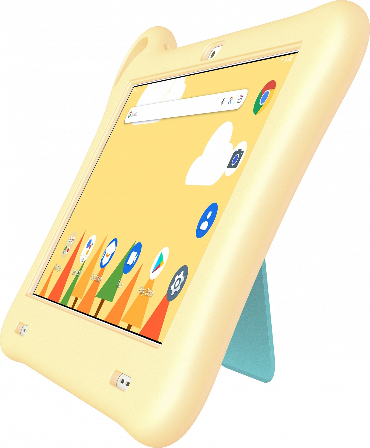 Планшет Alcatel Tkee Mini 2 9317G MT MT8167D (1.3) 4C RAM1Gb ROM32Gb 7" TN 1024x600 Android 10.0 Go мятный/светло-желтый 2Mpix 2Mpix BT WiFi Touch microSD 128Gb minUSB 2580mAh до 400hrs