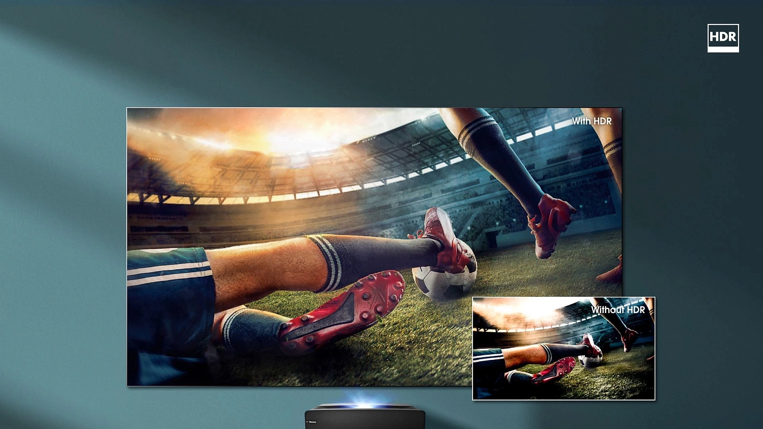 Телевизор LED Hisense 100" Laser TV 100L5F черный 4K Ultra HD 100Hz DVB-T DVB-T2 DVB-C DVB-S DVB-S2 WiFi Smart TV