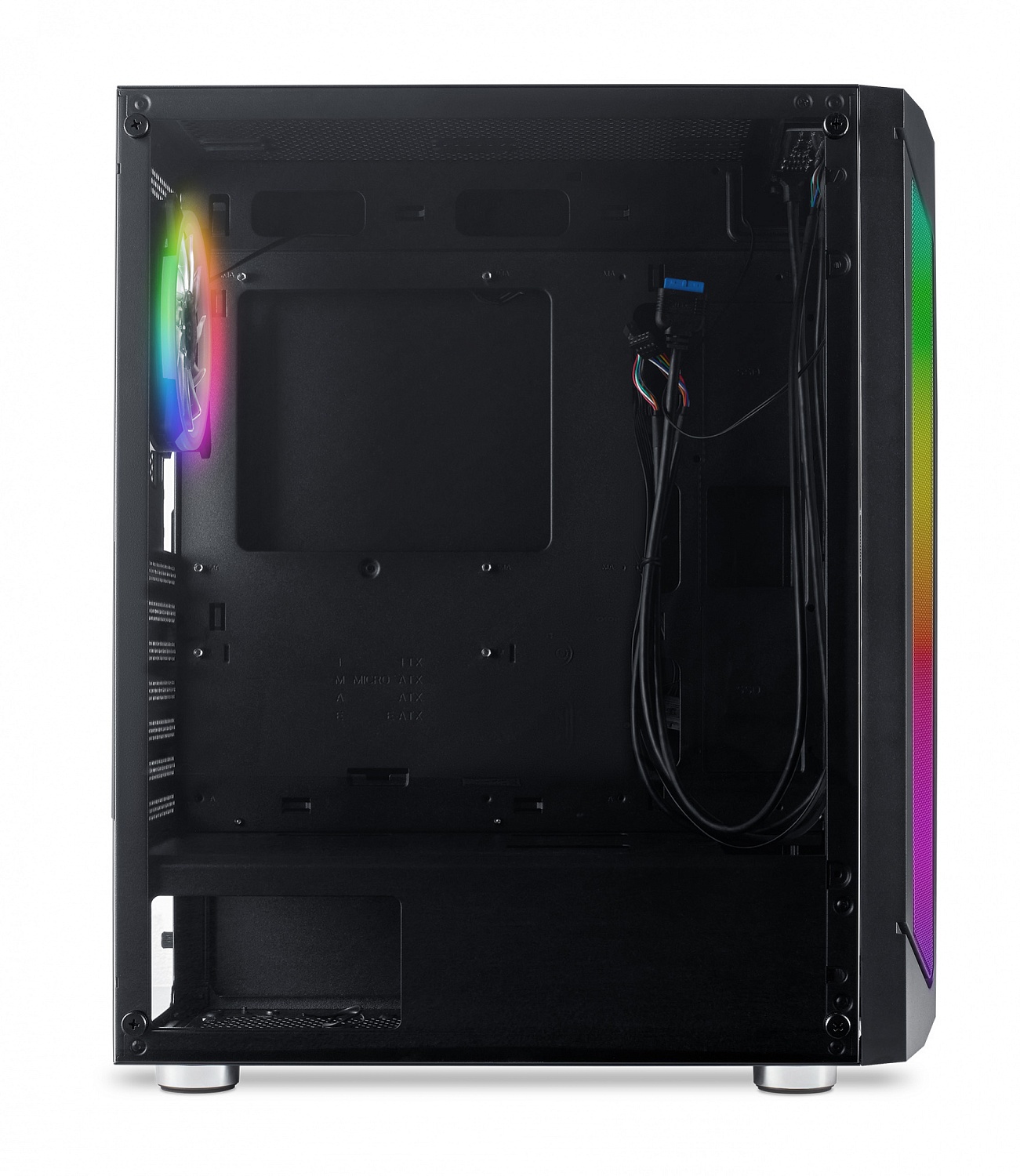 Корпус GMNG OGC-G130 черный без БП ATX 5x120mm 2xUSB2.0 1xUSB3.0 audio bott PSU