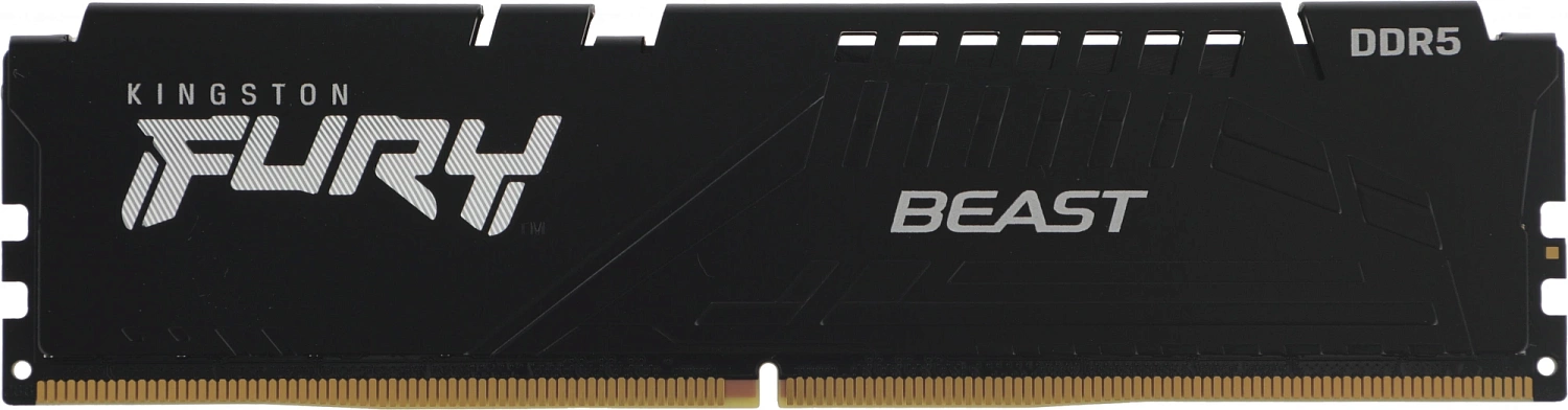 Модуль памяти Kingston 32GB DDR5 6400 CL32 FURY Beast Black EXPO Non-ECC Unbuffered DIMM 2RX8 32-39-39 1.4V 288-pin 16Gbit