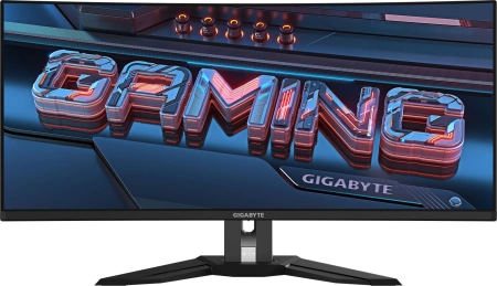 Монитор Gigabyte 34" MO34WQC черный OLED LED 21:9 HDMI матовая HAS 250cd 178гр/178гр 3440x1440 175Hz DP UW USB 9.3кг