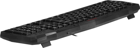 Клавиатура Defender Ultra HB-330L черный USB LED (подставка для запястий)