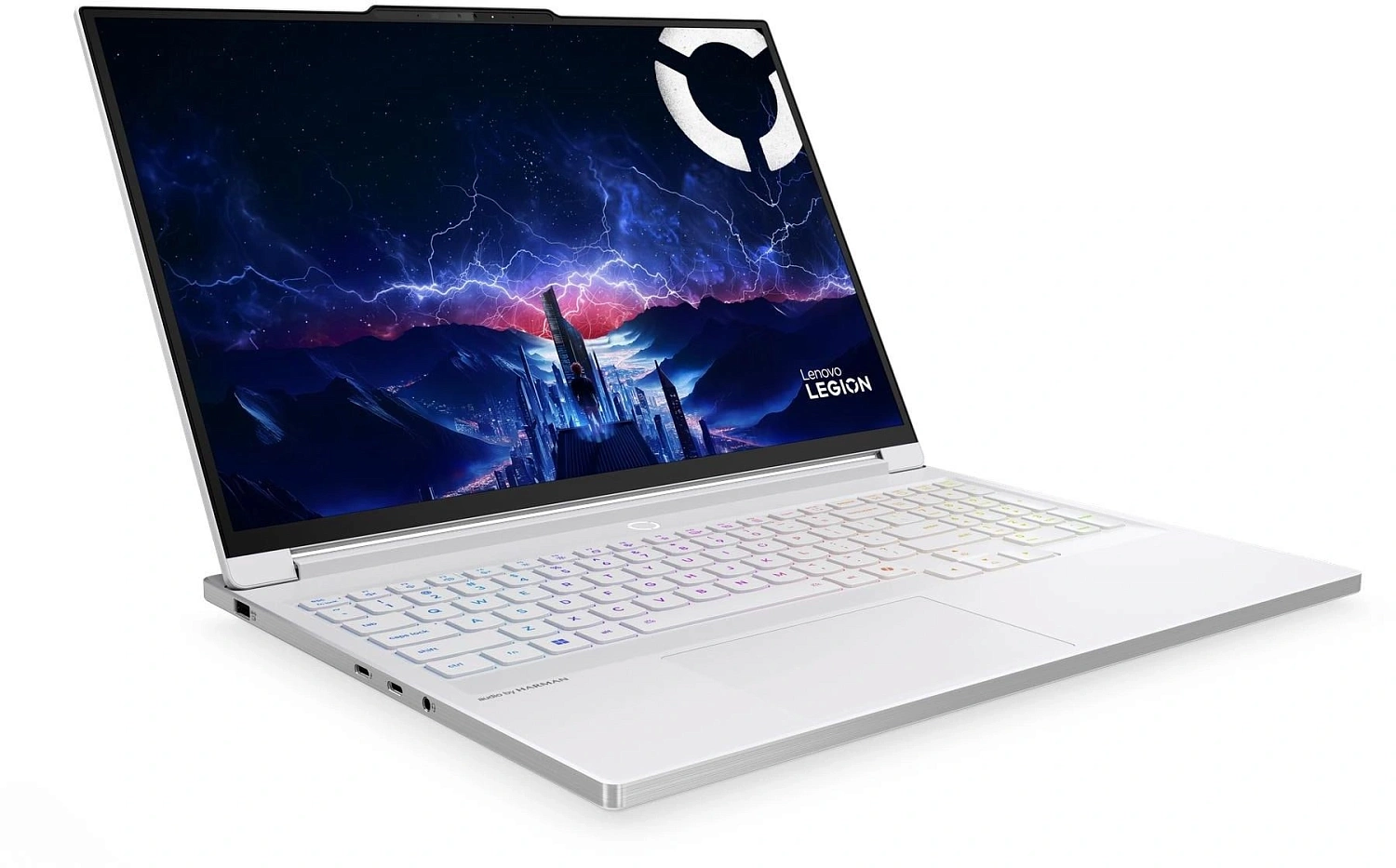 Ноутбук Lenovo Legion 7 16IAX10 Core Ultra 7 255HX 32Gb SSD1Tb NVIDIA GeForce RTX 5060 8Gb 16" OLED WQXGA (2560x1600) Windows 11 Home white WiFi BT Cam (83KY0055RK)