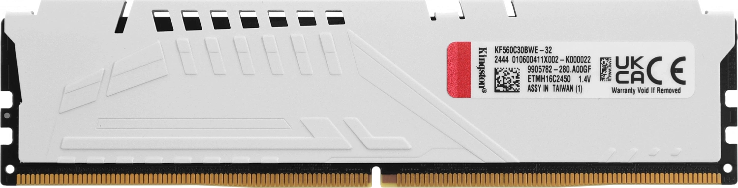 Память DDR5 32GB 6000MHz Kingston KF560C30BWE-32 Fury Beast RTL Gaming PC5-48000 CL30 DIMM 288-pin 1.4В kit single rank с радиатором Ret