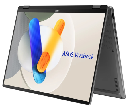 Ноутбук ASUS Vivobook 16 Flip TP3607SH-RJ043W Intel Core Ultra 7  258V 32GB/LPDDR5X 32GB/1TB SSD /Nvidia RTX 5050 (8GB GDDR7)16" OLED WQXGA+  TOUCH 120HZ /Win 11 Home/Gray/Stylus/1.68 kg