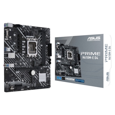 PRIME H610M-E D4 LGA1700 micro-ATX 2xDDR4 PCIEx16 PCIEx1 2xM.2 VGA HDMI DP 2.5GLAN