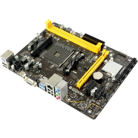 A320MH, Socket AM4, AMD A320, 2xDDR4-2667, D-SUB+HDMI, 1xPCI-Ex16, 2xPCI-Ex1, 4xSATA3(RAID 0/1/10), 8 Ch Audio, GLan, (4+2)xUSB2.0, (2+1)xUSB3.1, 1xPS/2, mATX, OEM, {20}