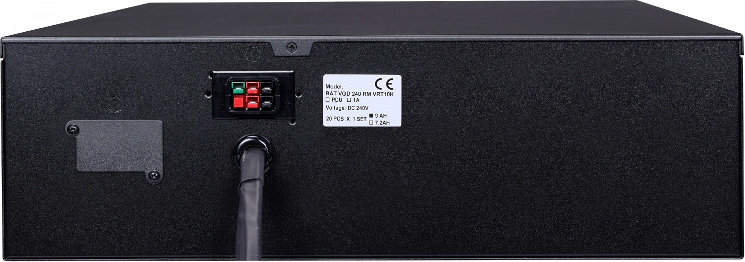 Батарейный шкаф для ибп Powercom BAT VGD-240V RM for VRT-10K / MRT-10К, 240V, 9Ah. (859778)