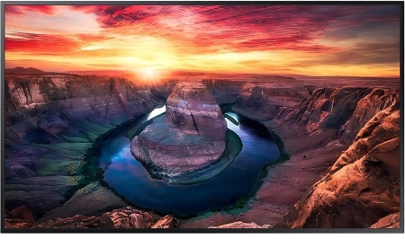 Панель Samsung 75" QM75B черный E-LED BLU LED 8ms 16:9 HDMI M/M матовая 500cd 178гр/178гр 3840x2160 4K USB 38.3кг