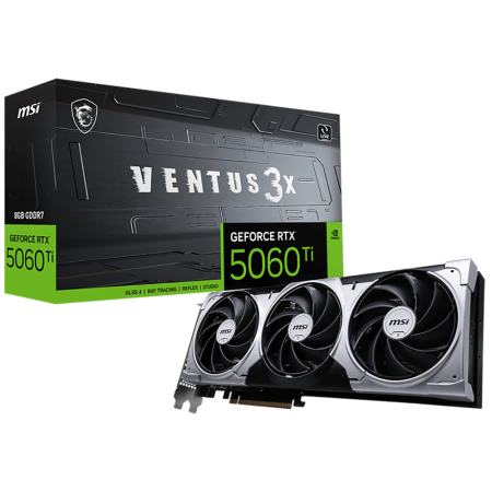 Видеокарта MSI RTX5060Ti VENTUS 3X 8GB GDDR7 128bit 3xDP HDMI 3FAN RTL