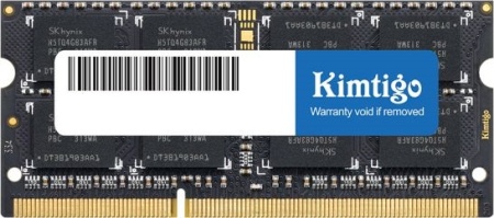 Память DDR3L 4Gb 1600MHz Kimtigo KMTS4G8581600 RTL PC3L-12800 CL11 SO-DIMM 204-pin 1.35В single rank Ret