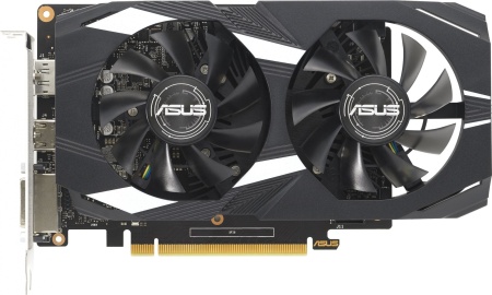 Видеокарта Asus PCI-E DUAL-GTX1650-O4GD6-P-V2 NVIDIA GeForce GTX 1650 4096Mb 128 GDDR6 1620/12000 DVIx1 HDMIx1 DPx1 HDCP Ret