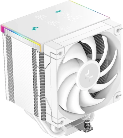 Устройство охлаждения(кулер) Deepcool AK500 Digital Pro ARGB Soc-AM5/AM4/1200/1700/1851 белый 4-pin 25dB Al+Cu LCD 240W 1346gr Ret (R-AK500-WHAPMN-G)