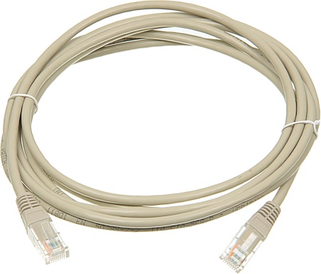 Патч-корд Lanmaster TWT-45-45-3.0-GY UTP RJ-45 вил.-вилка RJ-45 кат.5E 3м серый ПВХ (уп.:1шт)