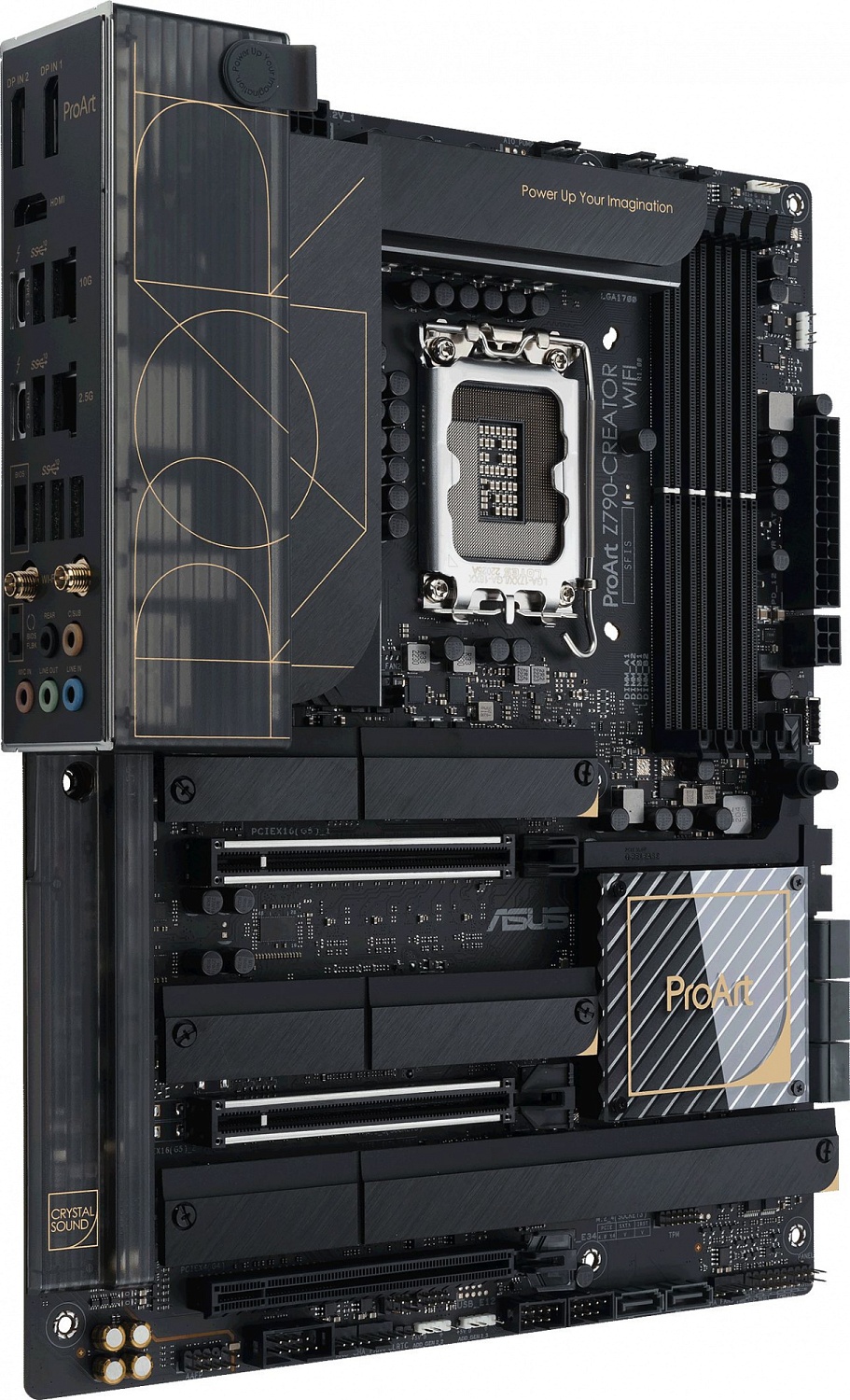 Материнская плата ASUS PROART Z790-CREATOR WIFI, LGA1700, Z790, 4*DDR5, HDMI, 8xSATA3 + RAID, M2, Audio, Gb LAN, USB 3.2, USB 2.0, ATX; 90MB1DV0-M0EAY0