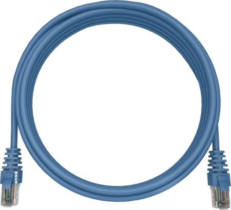 Патч-корд NTSS NTSS-PC-UTP-RJ45-5e-0.15-LSZH-BU NTSS-PC-UTP-RJ45-5E-0.15-LSZH UTP RJ-45 вил.-вилка RJ-45 кат.5E 0.15м синий LSZH (уп.:1шт) 26AWG