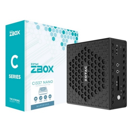 Платформа мини ПК ZBOX-CI337NANO-BE Barebone,Intel N100, 1x DDR5-4800,2x GLAN,WIFI, BT,DP/2x HDMI