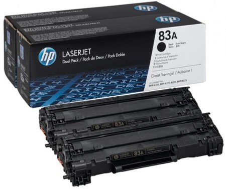 Картридж лазерный HP 83A CF283AF черный двойная упак. (3000стр.) для HP LJ Pro M125nw/M127fw