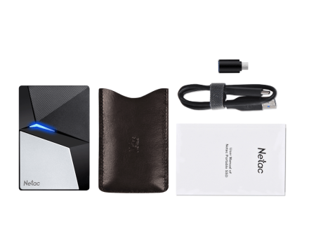 Ssd накопитель Netac Z7S 240GB USB 3.2 Gen 2 Type-C External SSD, R/W up to 550MB/480MB/s,with USB-C to USB-A cable and USB-A to USB-C adapter 3Y wty